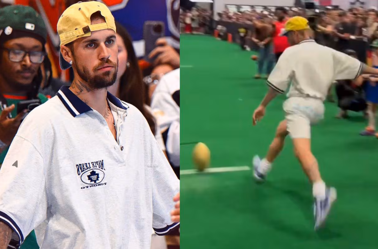 Justin Bieber anotó cinco penales seguidos en el Fanatics Fest 2026