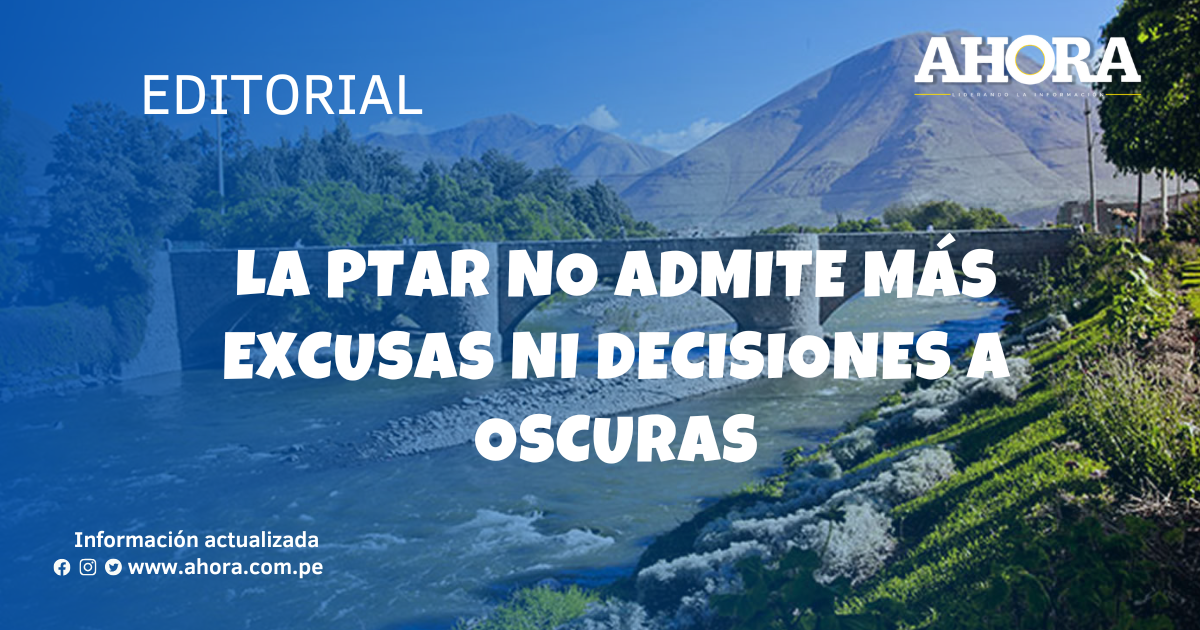 La PTAR no admite más excusas ni decisiones a oscuras