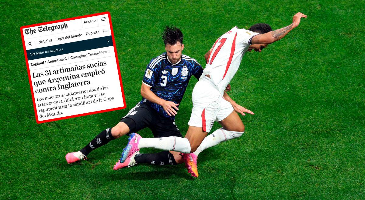 The Telegraph acusa a Argentina de 31 'trucos sucios' ante Inglaterra