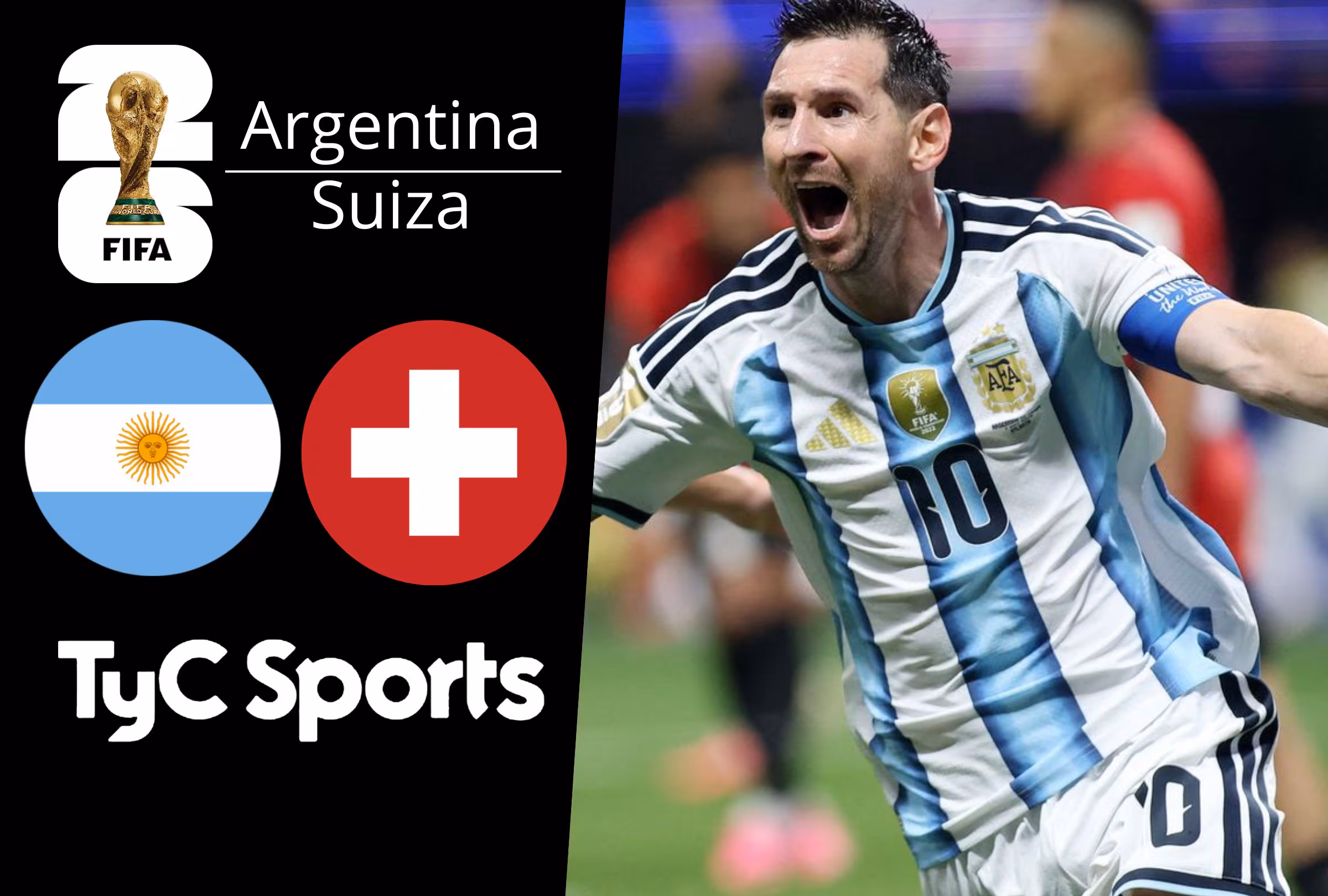 Argentina vs. Suiza EN VIVO: horario, TV y cómo ver el partido por el Mundial 2026