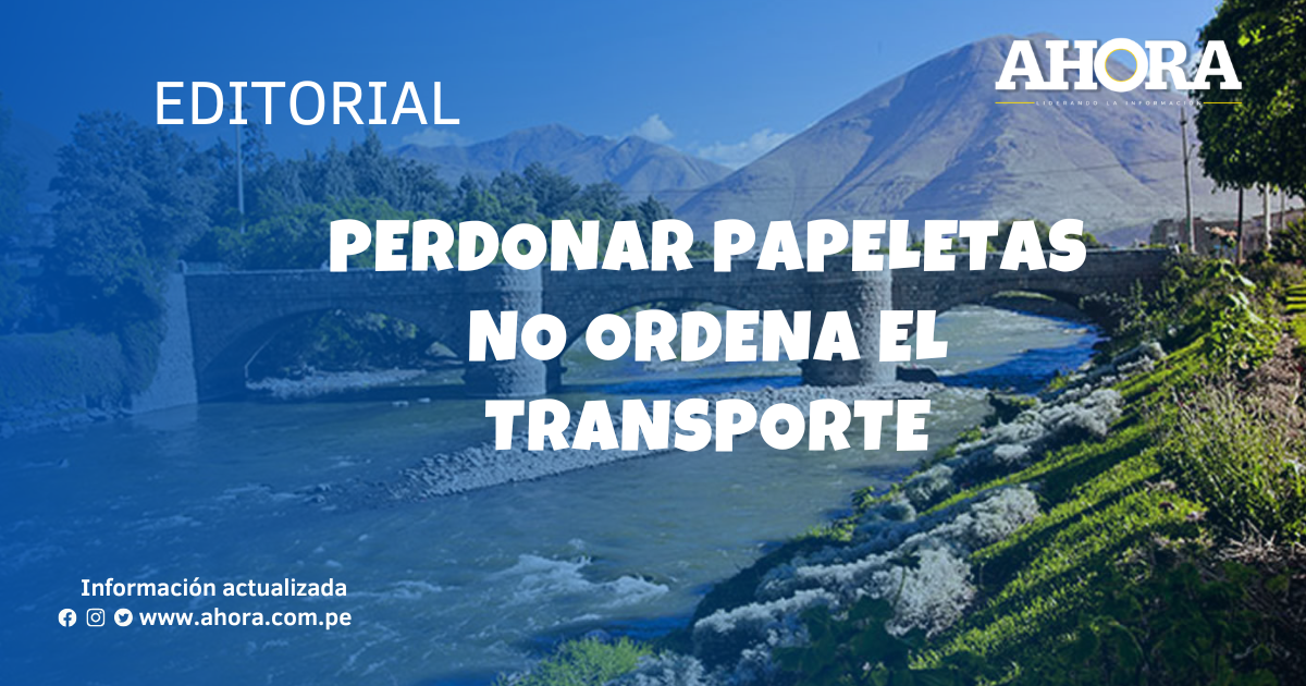 Perdonar papeletas no ordena el transporte