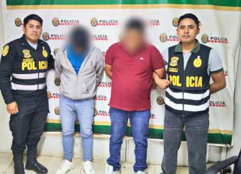 Dos detenidos por presunta banda investigada por robo de vehículos y extorsión en Huánuco