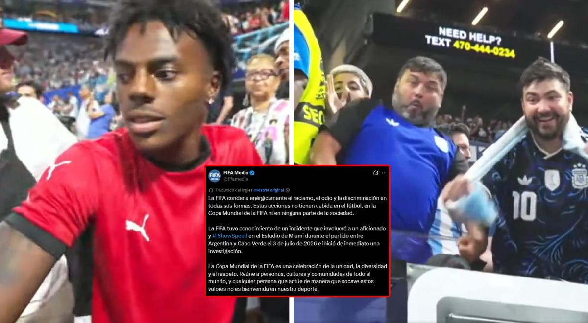 FIFA investiga insultos racistas contra streamer Speed en el Argentina vs. Cabo Verde