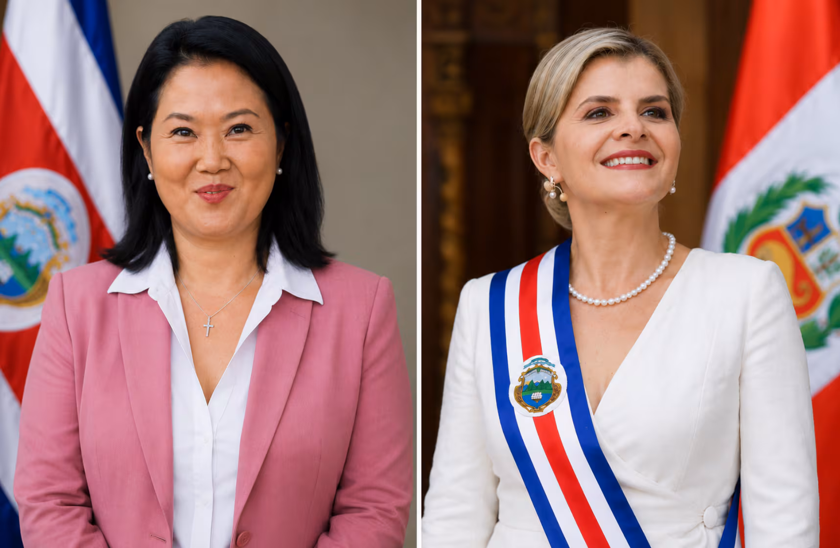 Keiko Fujimori recibe felicitación de presidenta de Costa Rica y acuerdan cooperación bilateral
