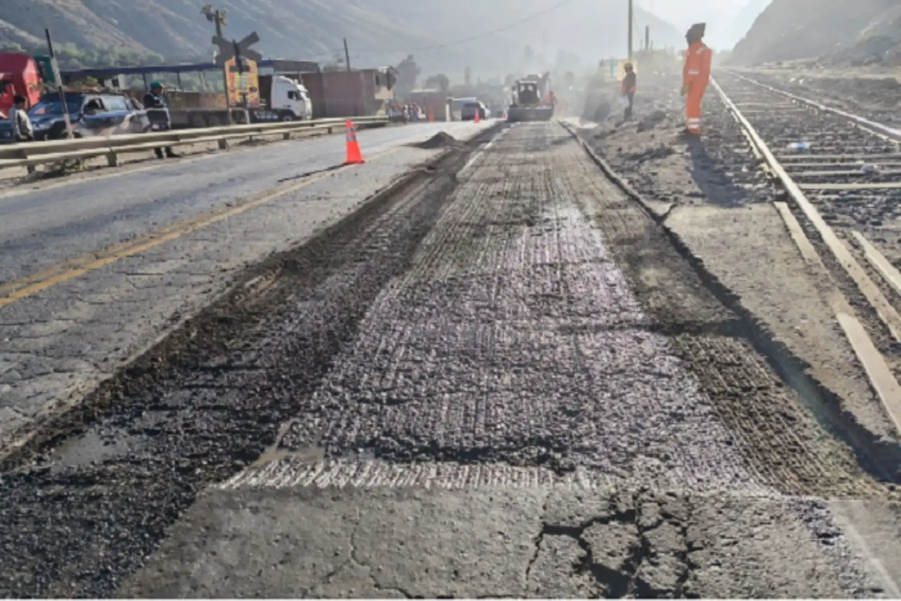 MTC realiza mantenimiento en dos tramos de la Carretera Central hasta agosto de 2026