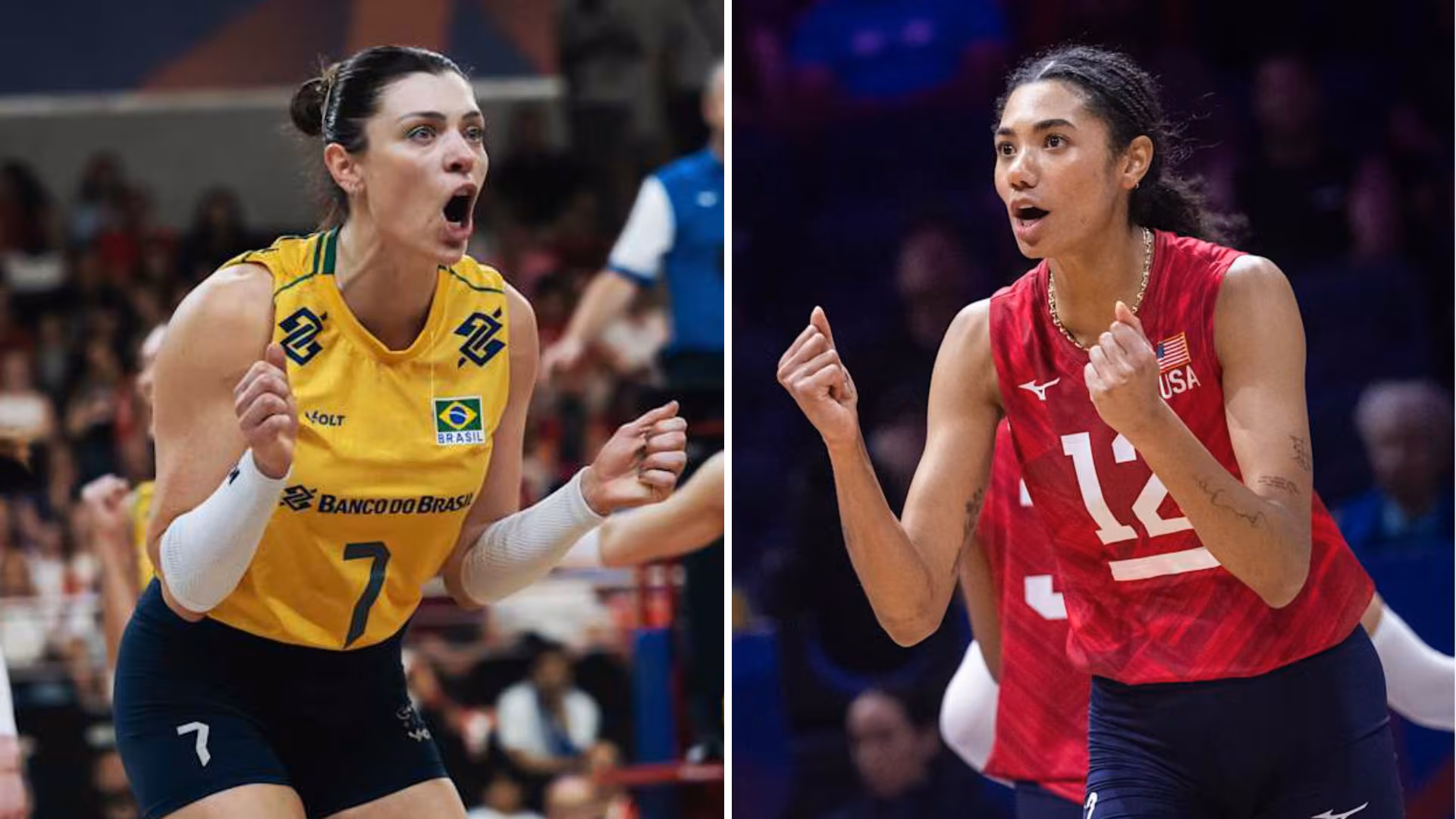 Brasil vs Estados Unidos: duelo de líderes en la VNL Femenina 2026