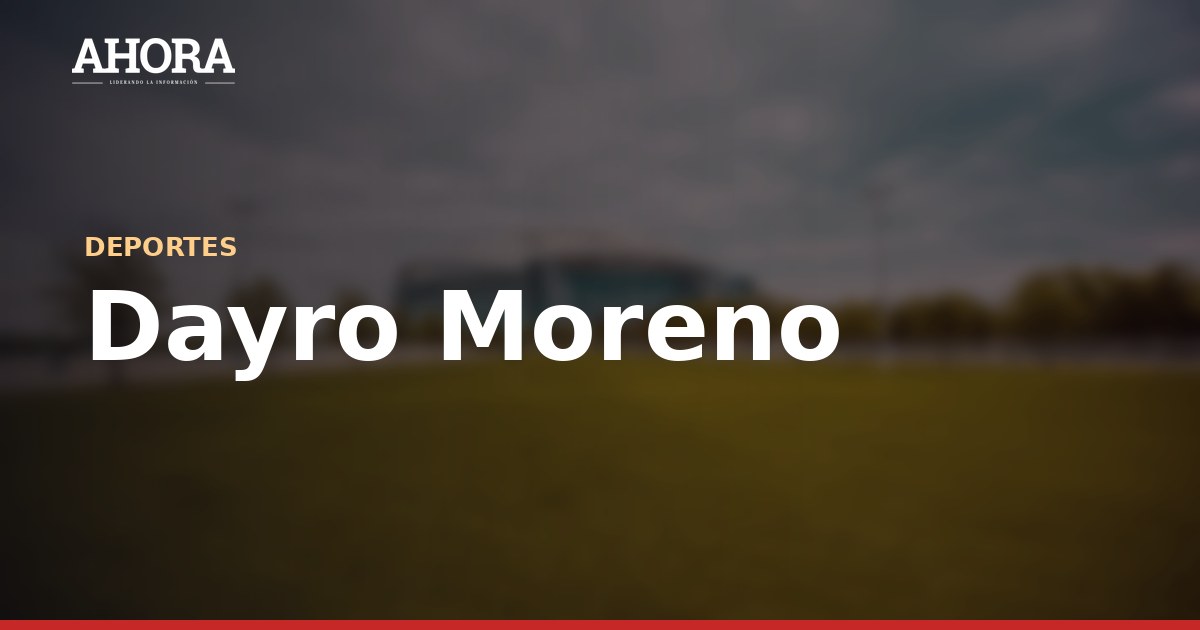 Dayro Moreno: "En estos momentos el fútbol no pasaría por la cabeza de nosotros"