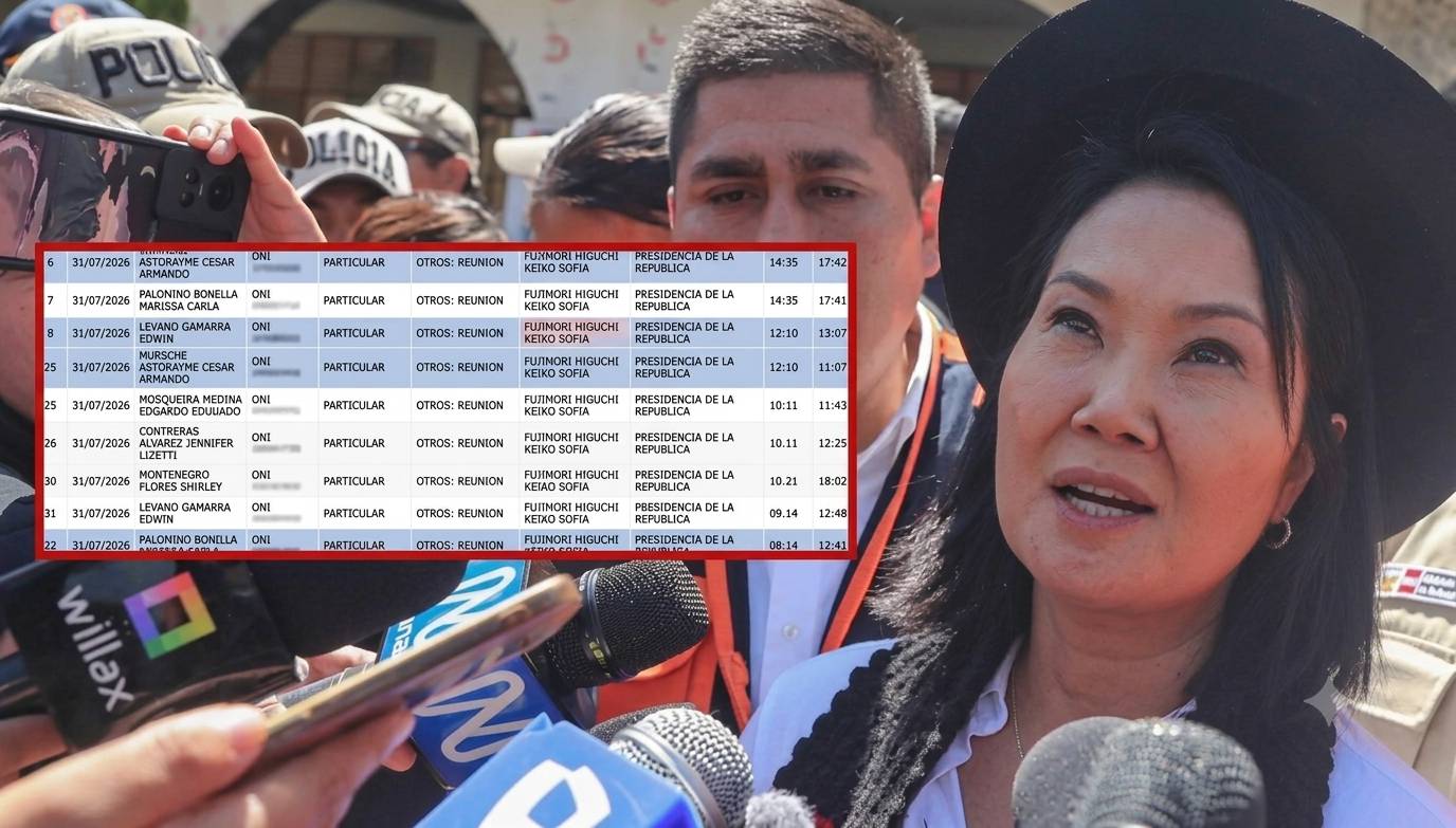Registro de Palacio atribuye reuniones a Keiko Fujimori cuando estaba en Junín