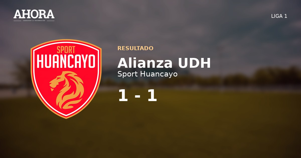 Alianza UDH empató 1-1 con reserva de Sport Huancayo en Liga 2