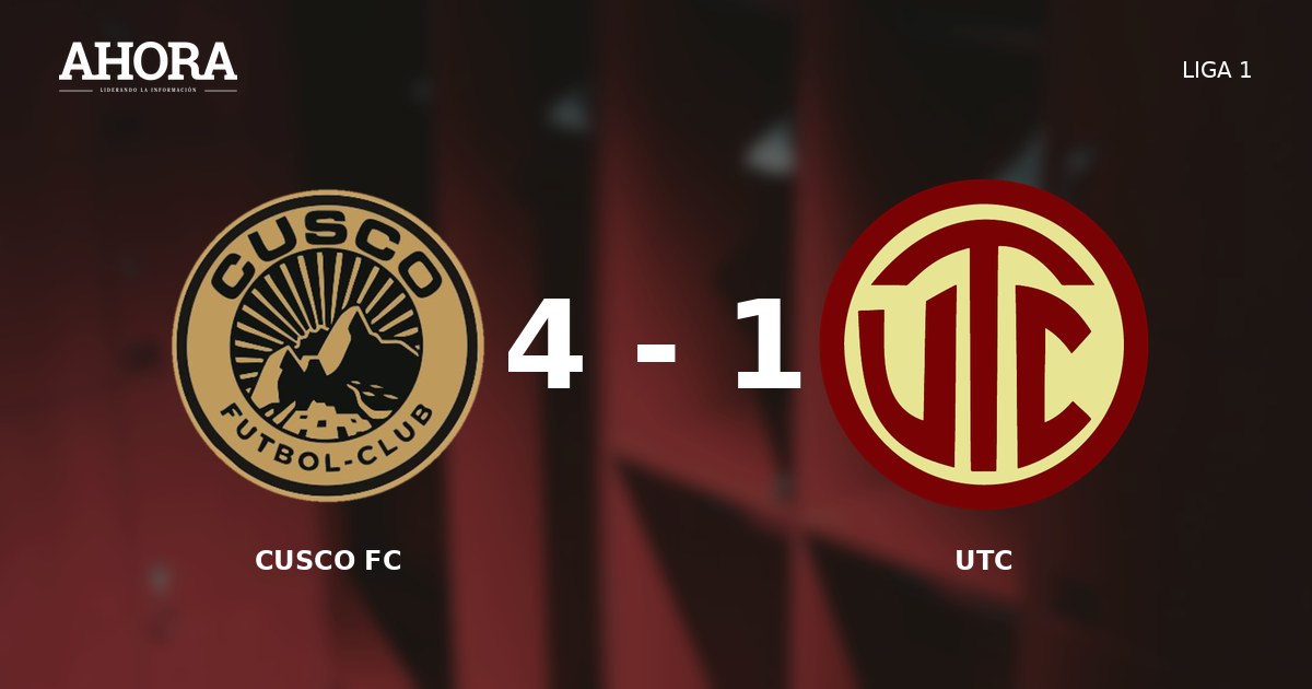 Cusco FC venció 4-1 a UTC en el Inca Garcilaso por la Liga 1