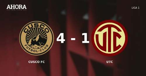 Cusco FC venció 4-1 a UTC en el Inca Garcilaso por la Liga 1