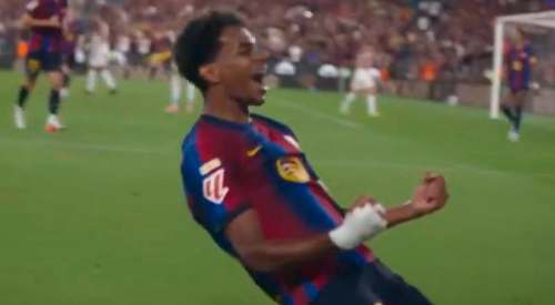 Lamine Yamal anota su primer gol de la temporada y el Barcelona remonta ante el Rayo
