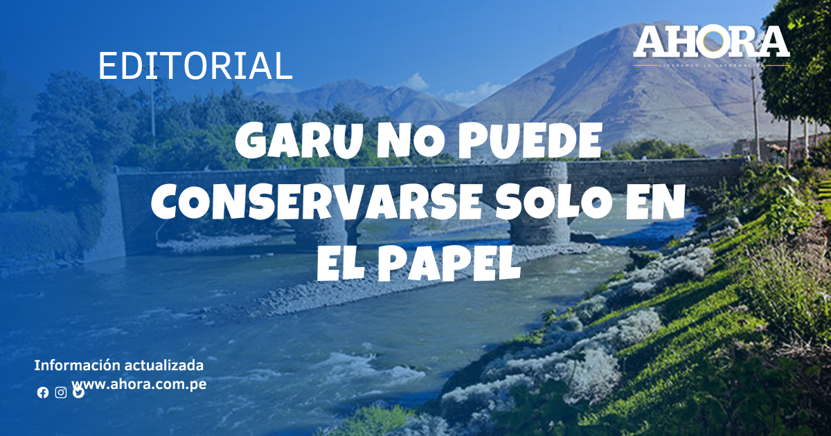 Garu no puede conservarse solo en el papel