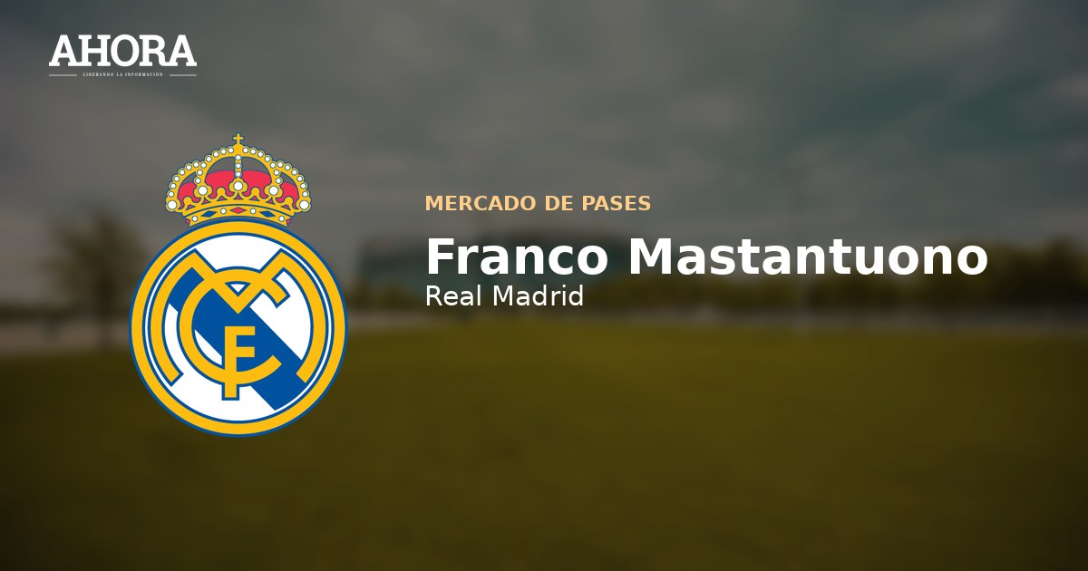 Franco Mastantuono es cedido por el Real Madrid a la Fiorentina