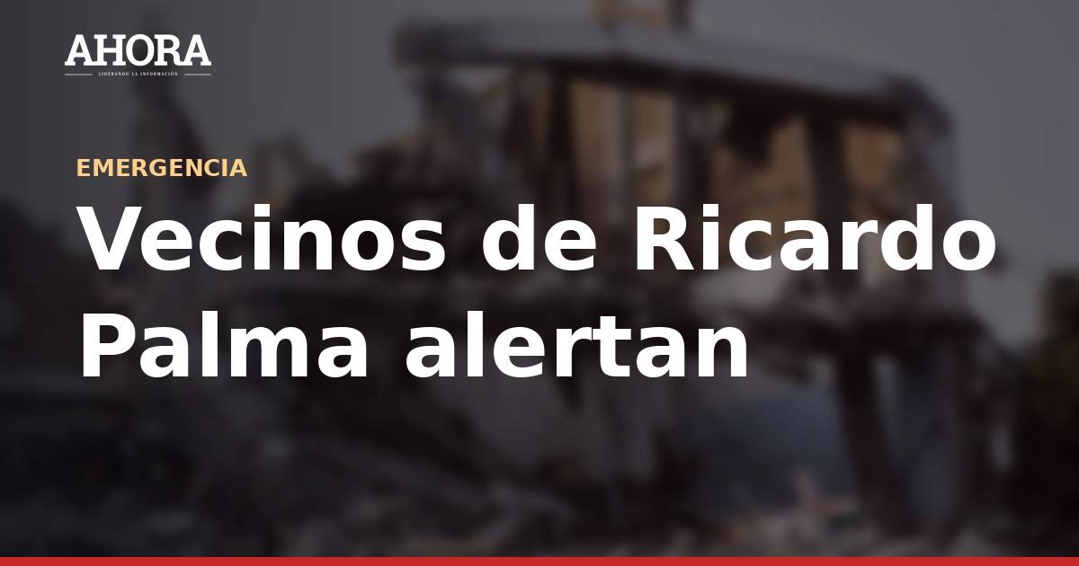 Vecinos de Ricardo Palma piden mantenimiento de diques ante riesgo de huaicos