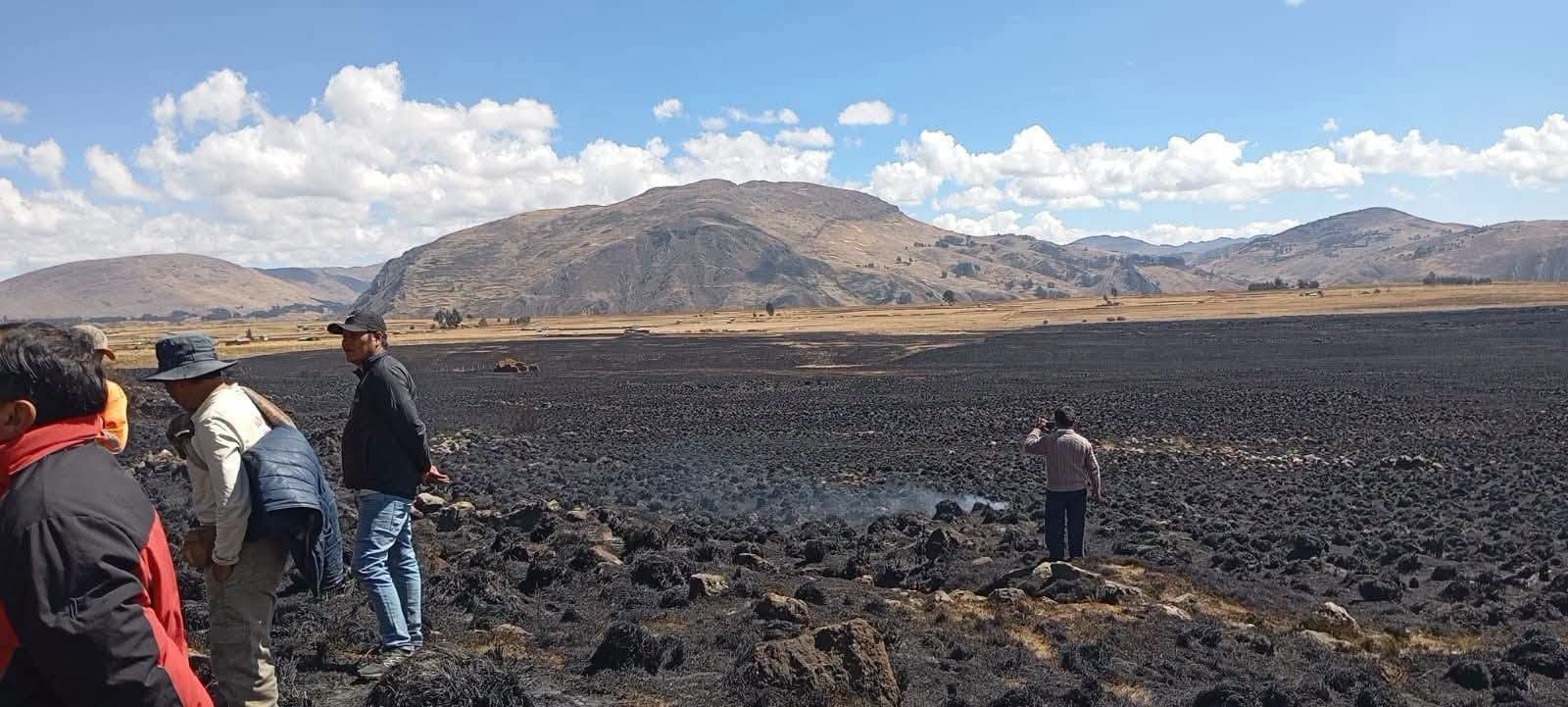 Incendio alcanzó entre 40 y 50 hectáreas en Huánuco Pampa y Cultura aún evalúa daños en estructuras