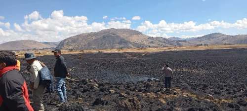 Incendio alcanzó entre 40 y 50 hectáreas en Huánuco Pampa y Cultura aún evalúa daños en estructuras