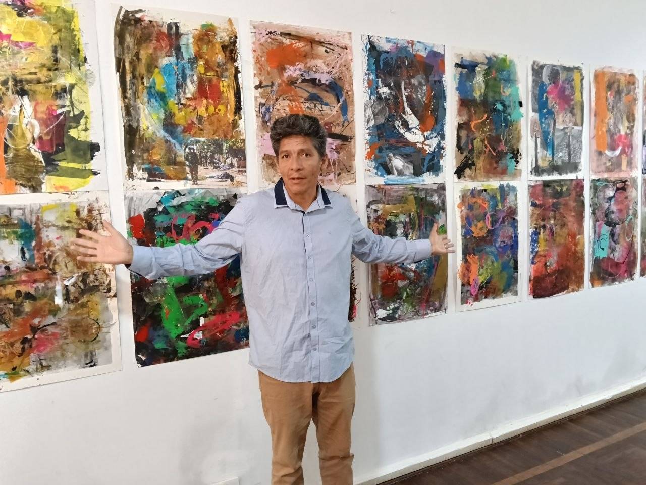 Muestra abstracta convierte el 7 de octubre en memoria y abre una reflexión desde Huánuco