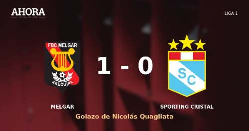 Golazo de Nicolás Quagliata pone el 1-0 de Melgar ante Sporting Cristal