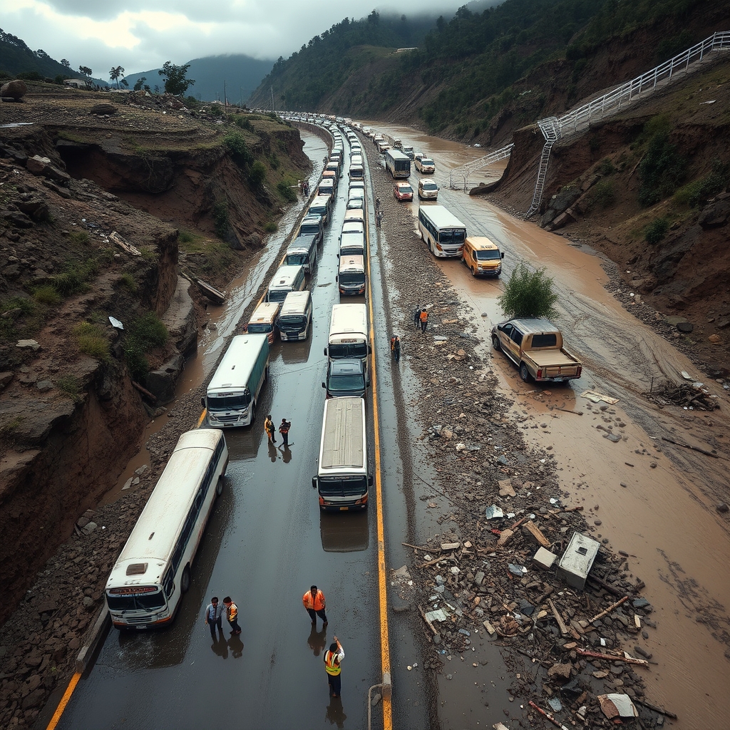 Suspenden venta de pasajes terrestres al sur por huaicos y derrumbes en Arequipa