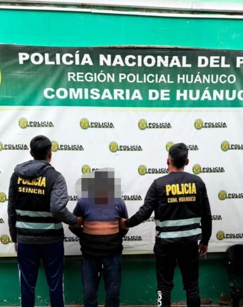 Cae hombre con cuatro órdenes de captura por delitos sexuales durante operativo en Huánuco
