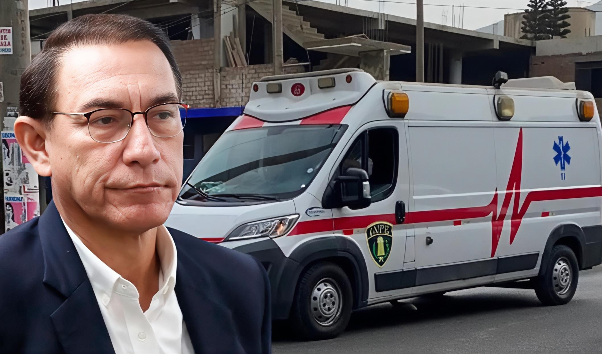 Martín Vizcarra es trasladado a un centro de salud por complicaciones renales