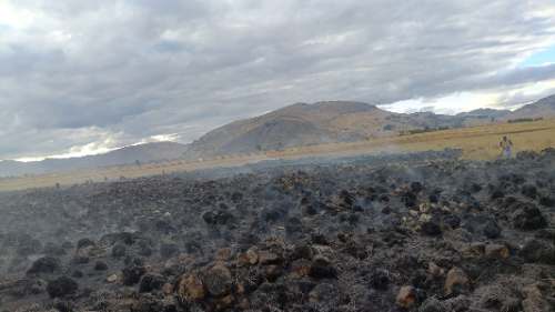 Incendio en Huánuco Pampa arrasa 25 hectáreas y pone en alerta patrimonio arqueológico
