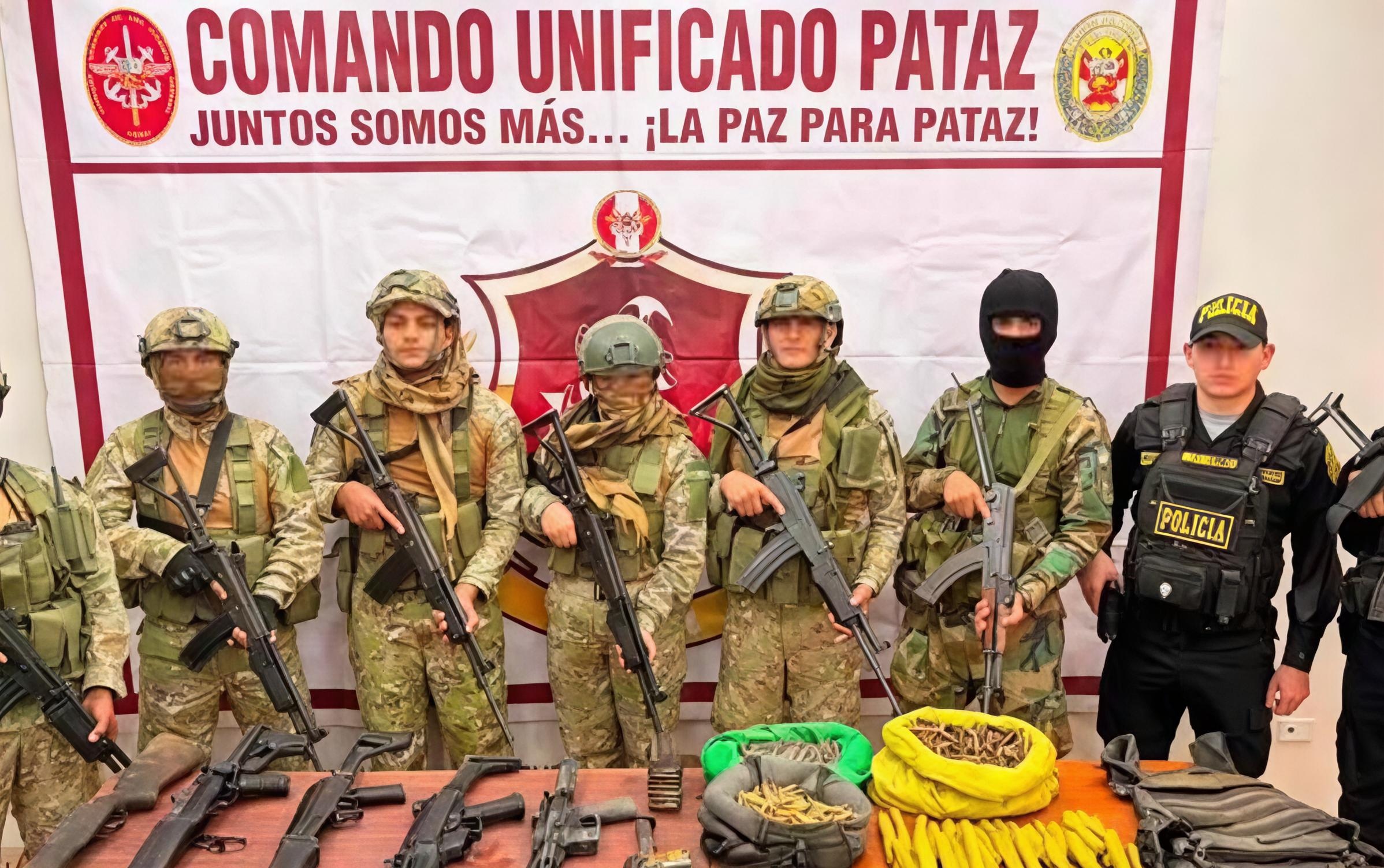 Fuerzas Armadas incautan 1.961 municiones, armas y explosivos durante operación en Pataz