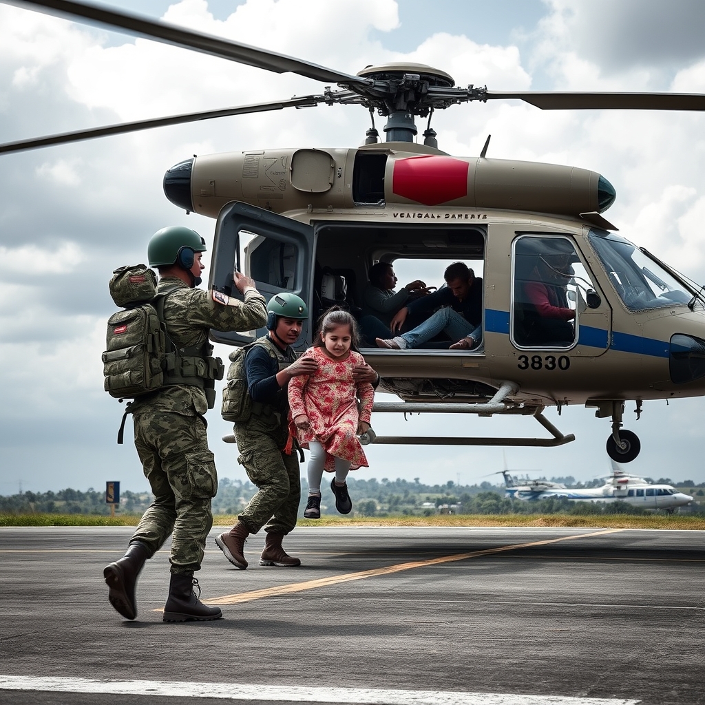 Satipo: Fuerzas Armadas evacúan por vía aérea a joven madre con emergencia obstétrica