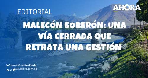 Malecón Soberón: una vía cerrada que retrata una gestión