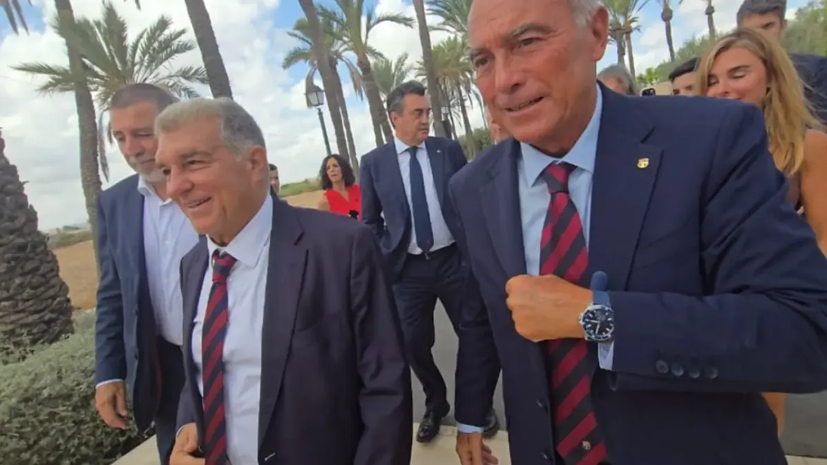 Laporta confirma que el Barça mantiene su oferta por Julián Álvarez