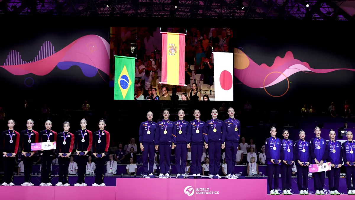 España gana el Mundial de rítmica y asegura plaza para Los Ángeles 2028