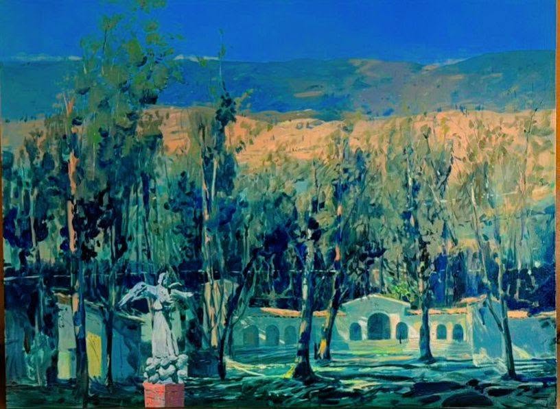 Joel Mamani gana concurso de pintura rápida con obra inspirada en el Santuario de las Pampas
