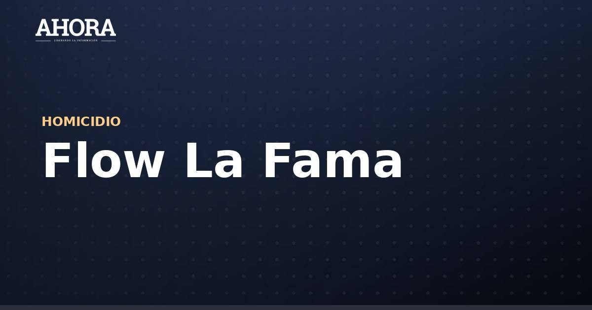 Flow La Fama: productor musical es baleado en el Callao