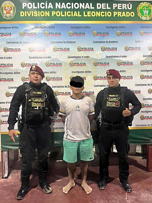 Detienen a joven investigado por presunta violación sexual de adolescente de 14 años en Supte San Jorge