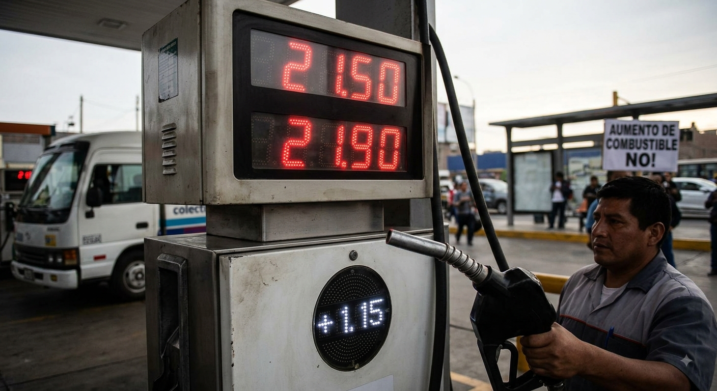 Combustibles superan los S/ 21 por galón y golpean a transportistas en Perú