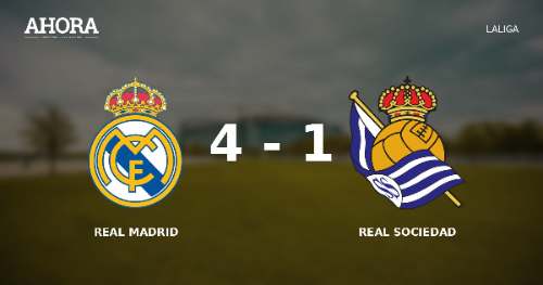 Real Madrid 4-1 Real Sociedad: resumen y dónde ver el partido por LaLiga