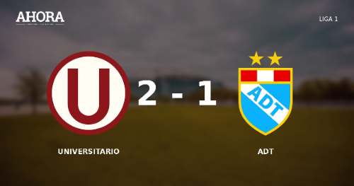 Universitario derrotó 2-1 a ADT en Tarma y se mantiene en la pelea por el título de la Liga 1