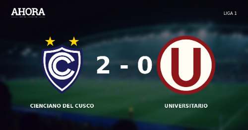 Cienciano venció 2-0 a Universitario en el Inca Garcilaso