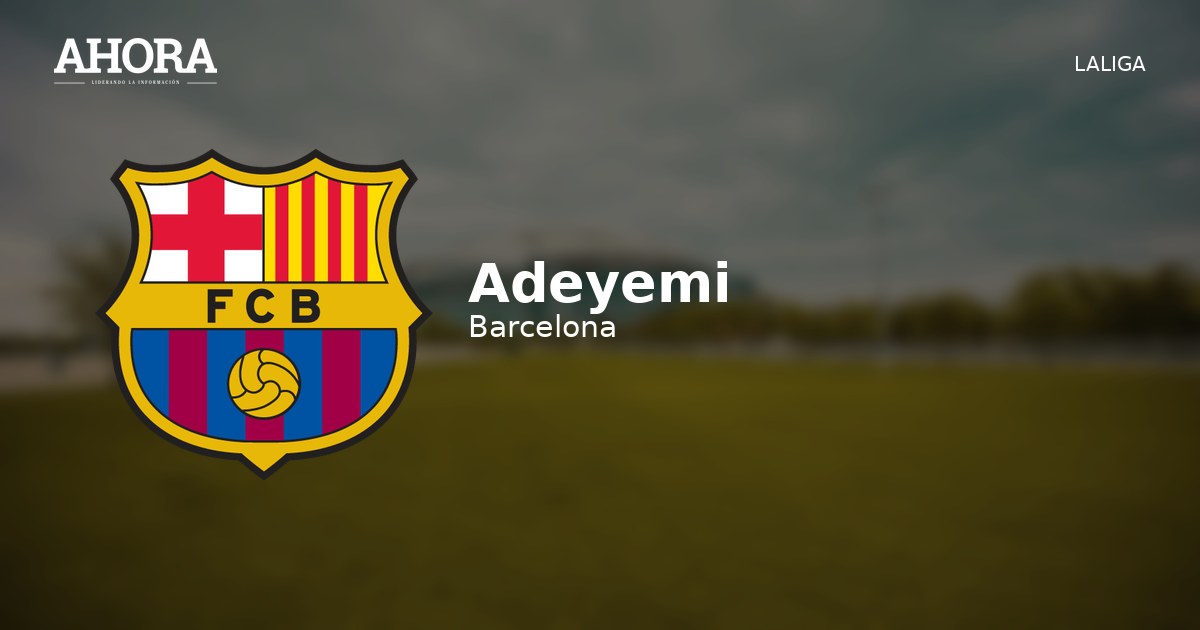 Adeyemi vivió una espera de ocho días antes de ser oficializado como jugador del Barcelona