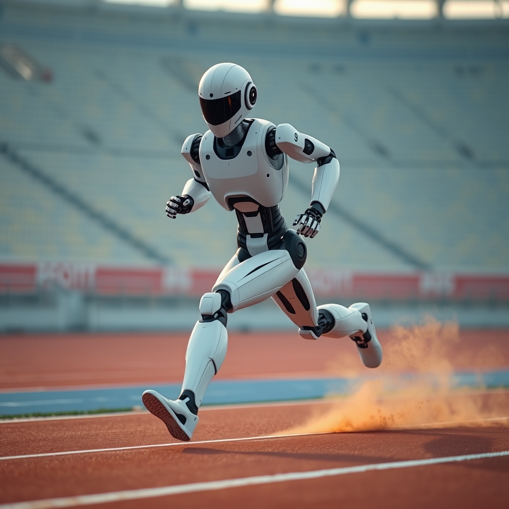 Robots humanoides superan el récord de Usain Bolt en los 100 metros en Beijing