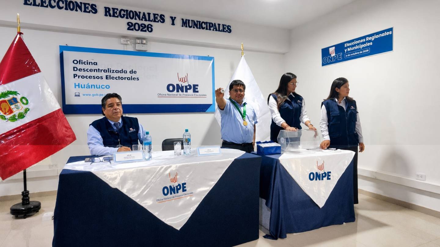 ODPE Huánuco prevé 172 locales y reporta 10 737 miembros de mesa sorteados