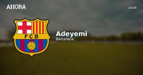 Adeyemi vivió una espera de ocho días antes de ser oficializado como jugador del Barcelona