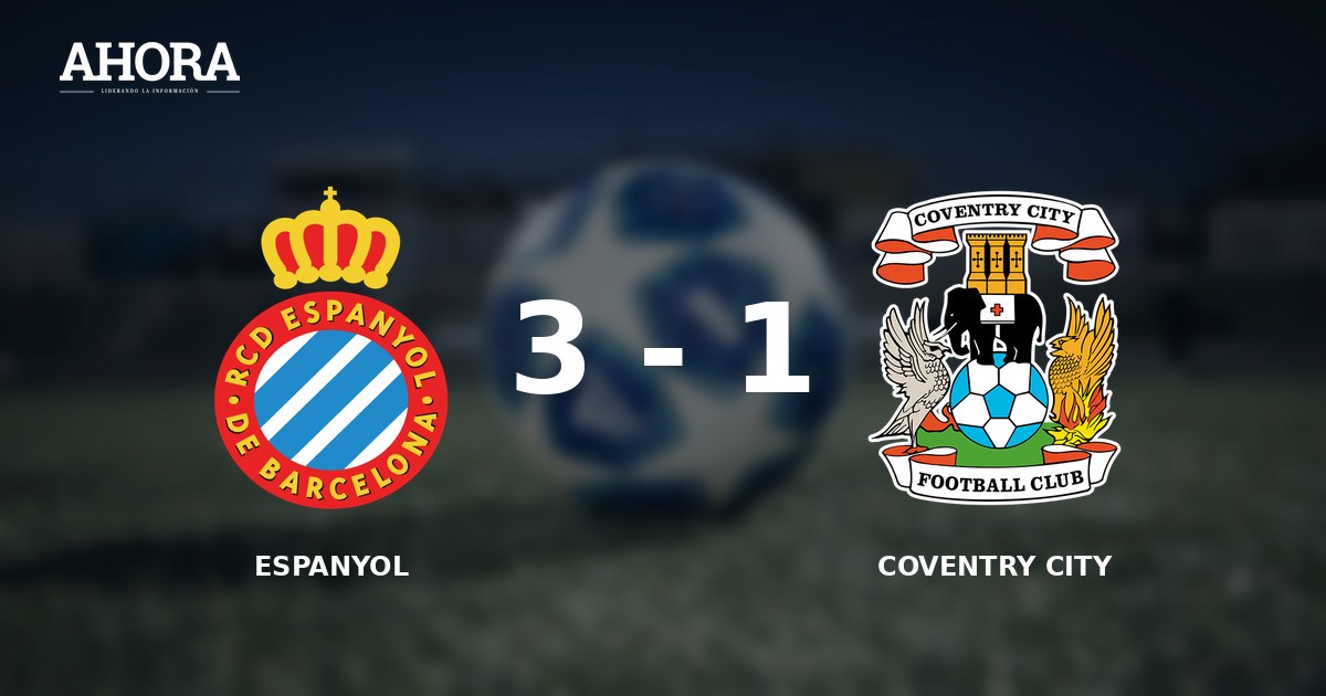 Espanyol cae 3-1 ante Coventry y cierra su pretemporada con un toque de atención