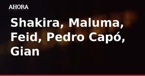 Shakira y Maluma estrenan 'Agua'; Feid publica 'El club de las 19 flores'