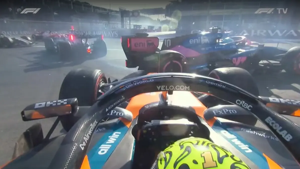 Norris arremete contra Colapinto tras accidente en el GP de Azerbaiyán