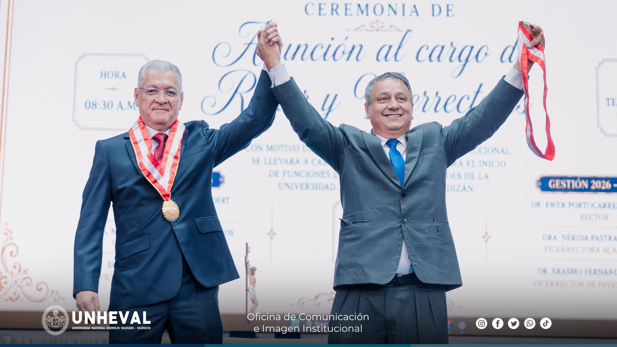 Bocangel cierra cinco años en la UNHEVAL con nuevos pabellones, alta ejecución presupuestal y 32 patentes reportadas