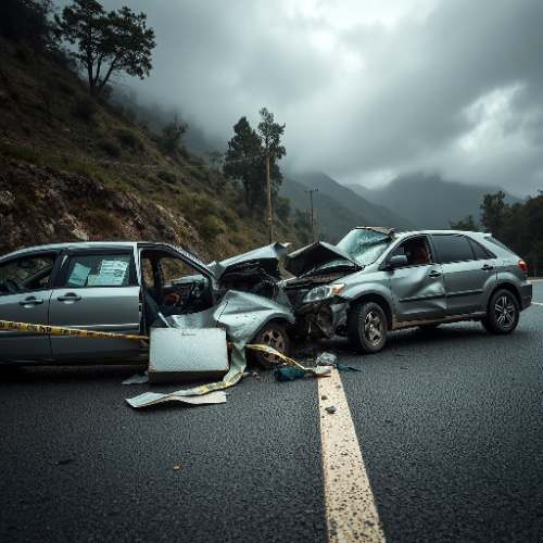 Choque frontal en la Carretera Central deja un muerto y dos heridos graves