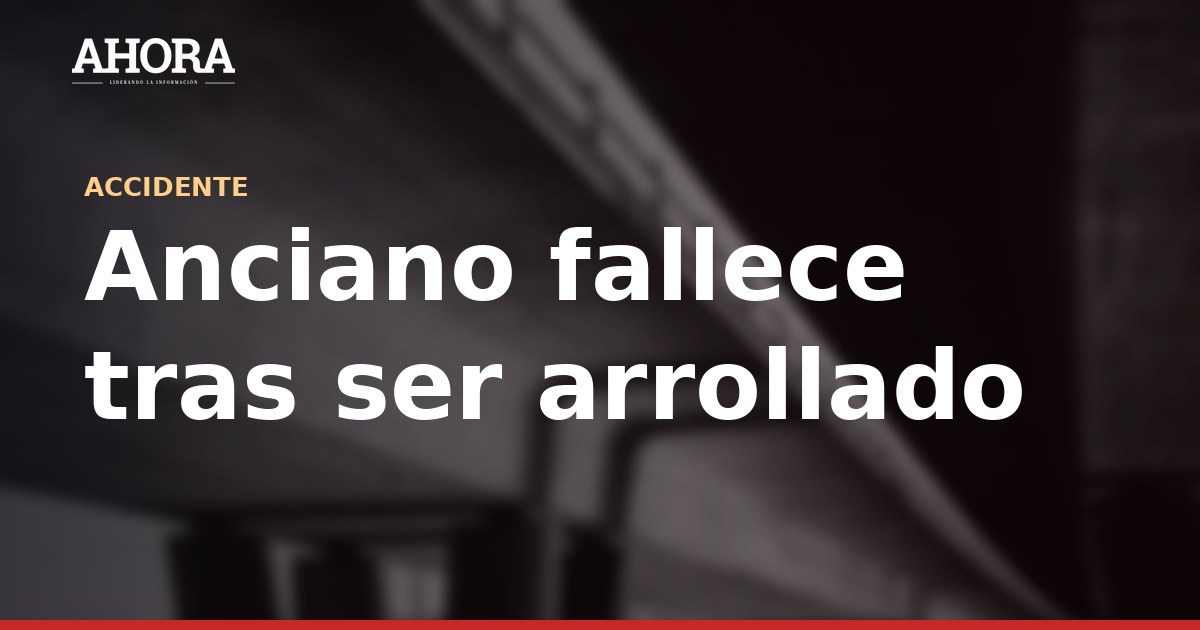 Anciano fallece tras ser arrollado por tren en Chaclacayo