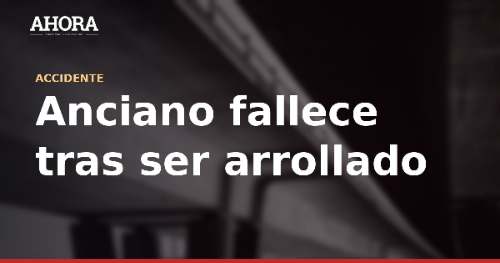 Anciano fallece tras ser arrollado por tren en Chaclacayo